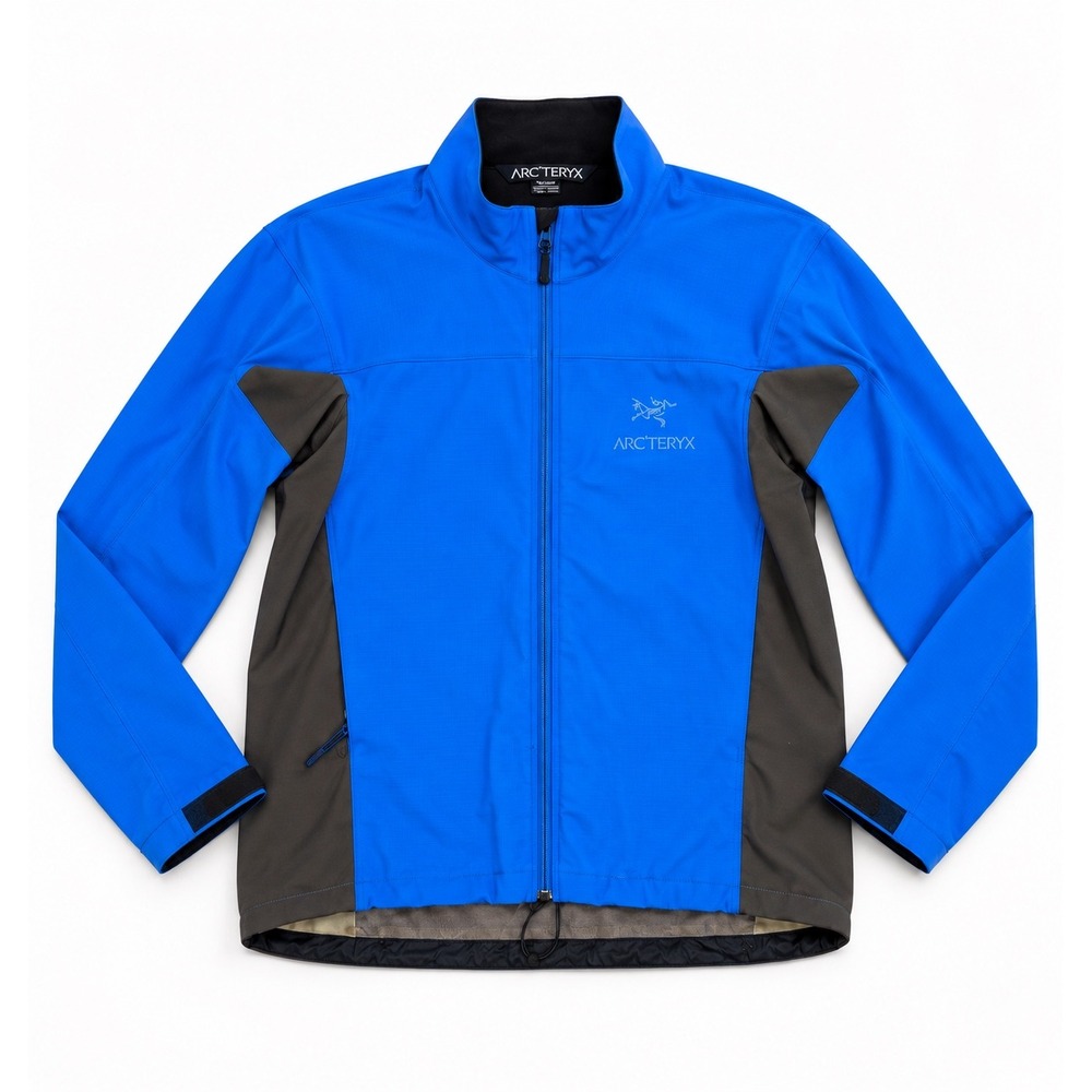 Arcteryx Gamma MX Softshell Jacket Mens Large Blue Gray Full Zip Hoodless